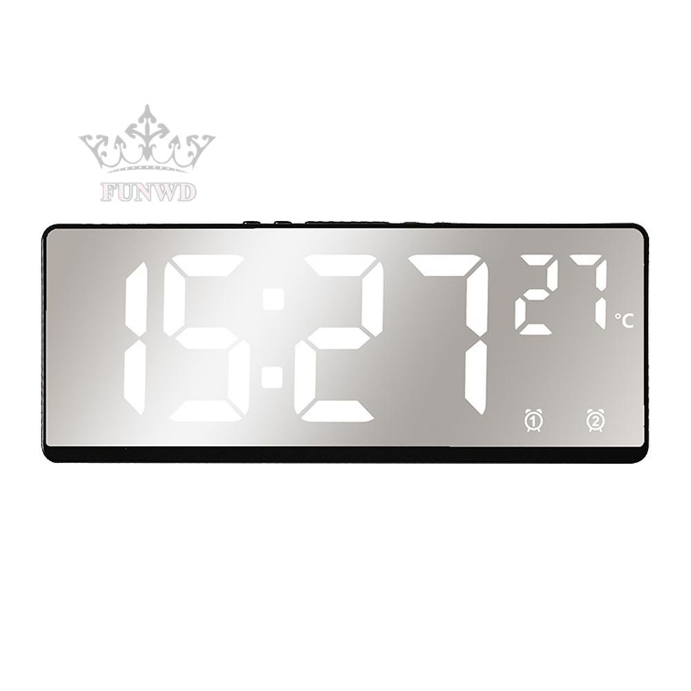 Đồng Hồ Báo Thức Hiển Thị Nhiệt Độ Có Đèn LED 5 Bóng