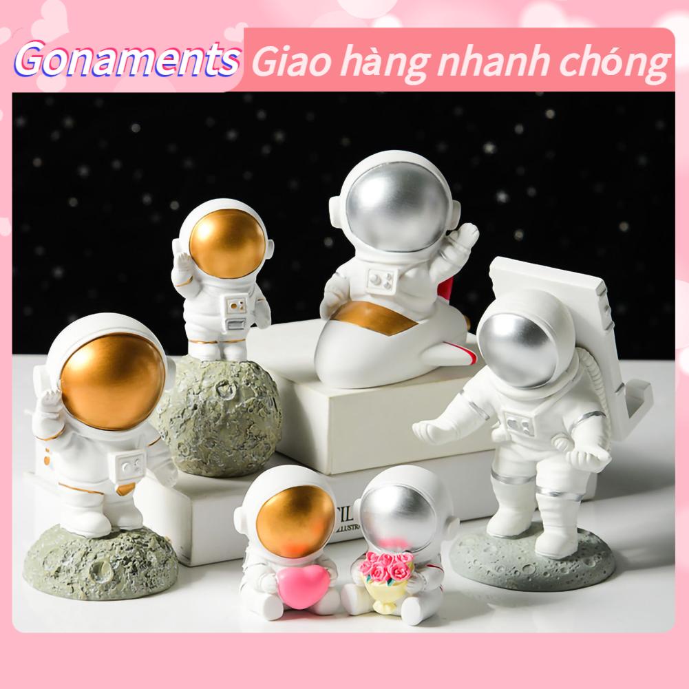 Phi Hành Gia Đồ Trang Trí Nhà Du Vũ Trụ Điêu Khắc Tượng Mẫu Cho Tủ Sách Máy Tính Để Bàn Sáng Tạo Quà Tặng Sinh Nhật Gonaments E.