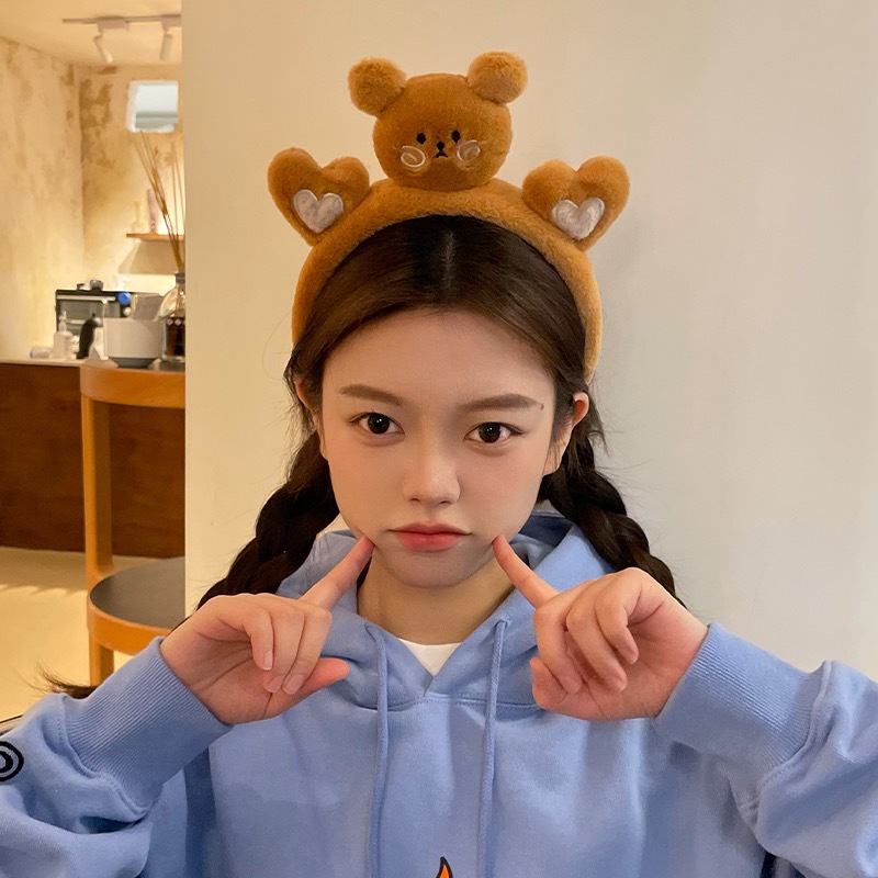 Băng Đô Cài Tóc Hình Gấu Bông Hoạt Hình Dễ Thương Thời Trang Mùa Hè 2023 Cho