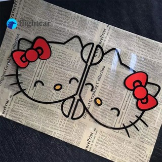 Đề can dán trang trí cửa xe hơi / xe máy hình hello kitty phản quang kích thước 42cmx23cm