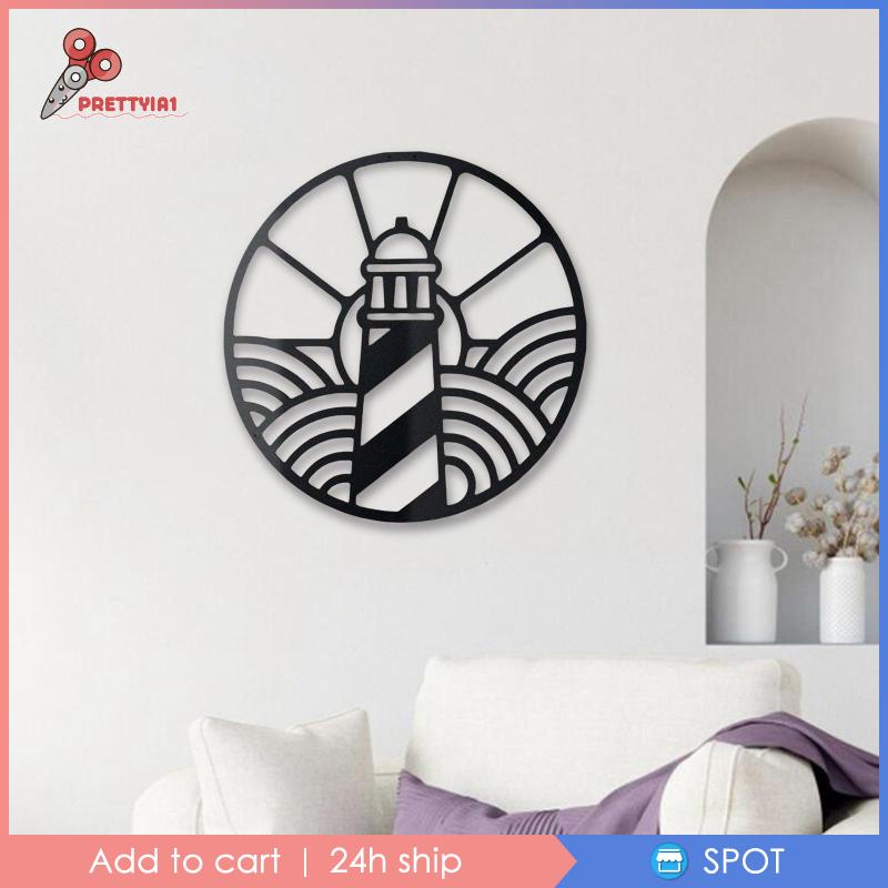 [Prettyia1] Mặt Dây Chuyền Kim Loại Điêu Khắc Ngọn Hải Đăng Trang Trí Nhà Bếp Ngoài Trời