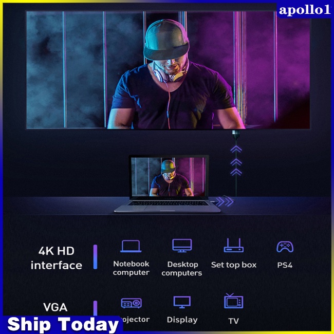 Cáp ChuyểN ĐổI Hdmi Sang Vga Od5.0 Cho MàN HìNh MáY ChiếU / Hdtv