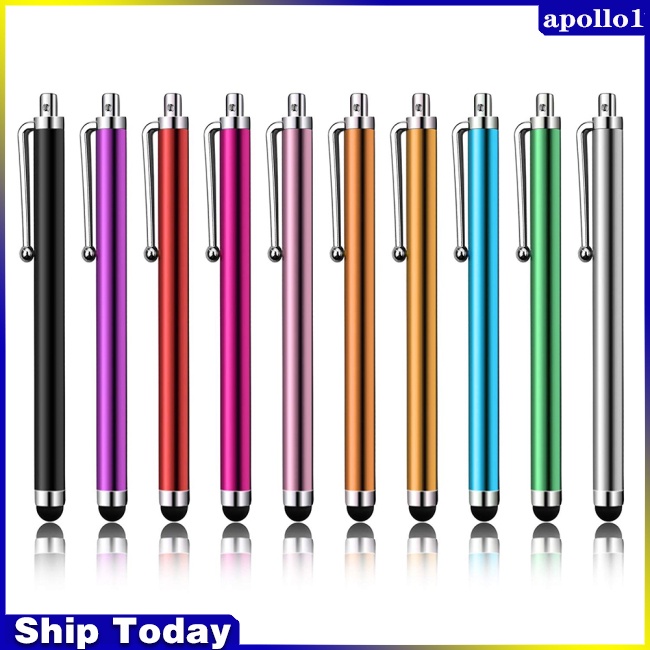 Bút Cảm Ứng Màn Hình Bằng Hợp Kim Nhôm Kèm Kẹp Chuyên Dụng Cho Máy Tính Bảng