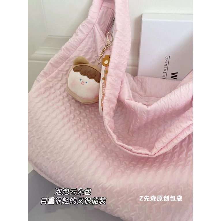 Túi vải bố dung tích lớn Túi đeo một bên vai nữ thường ngày kiểu Nhật cho nữ Túi đeo chéo 31x42x15