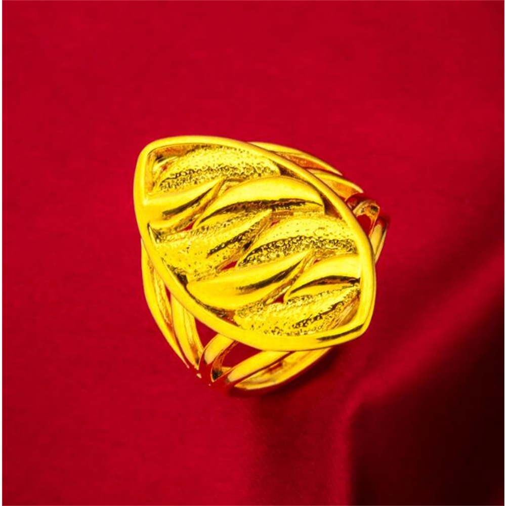 Nhẫn Mạ Vàng 24K Hình Hoa Xinh Xắn Cho Nữ