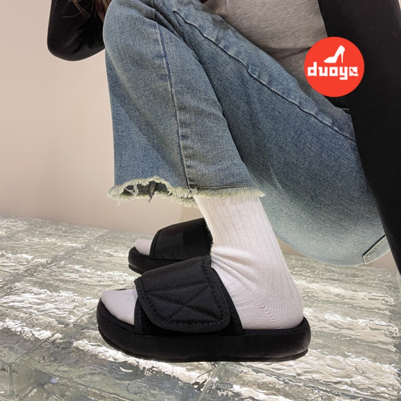 Duoya Tóc Thẳng ~ [Hàng Có Sẵn] Dép Đế Dày Chống Trượt Thời Trang Ngoài Trời Cho Nữ