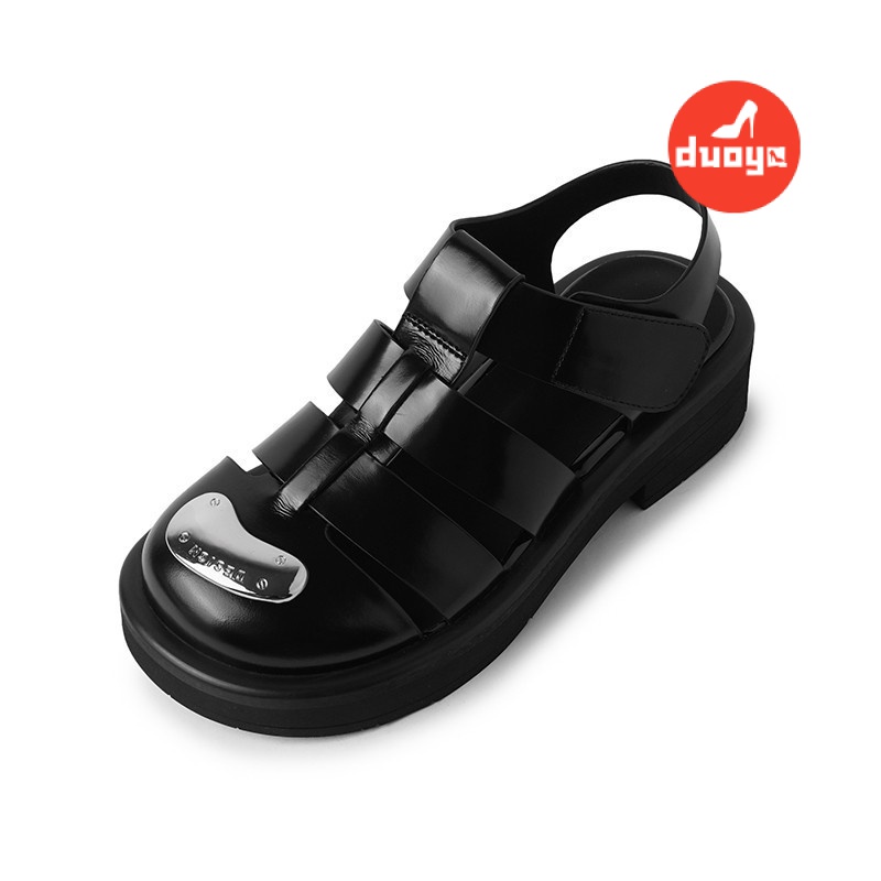 Tóc Thẳng Của Nhà Máy Duoya ~ [Hàng Có Sẵn] Kỳ Nghỉ Paris ~!Giày Sandal Đế Dày Thời Trang Mùa Hè Cho Nữ