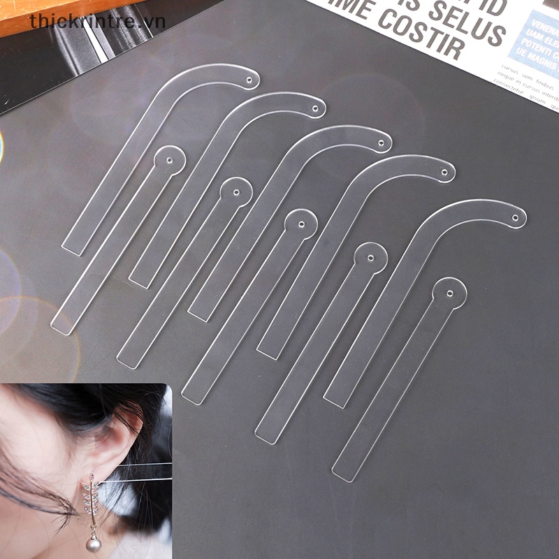 Set 1 / 5 Giá Trưng Bày Bông Tai Bằng Acrylic Trong Suốt