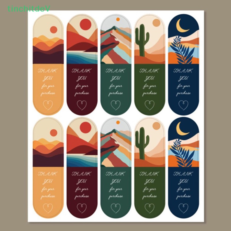 Set 50 Miếng Dán In Chữ Thank You For Your Purchase Trang Trí Hộp Quà