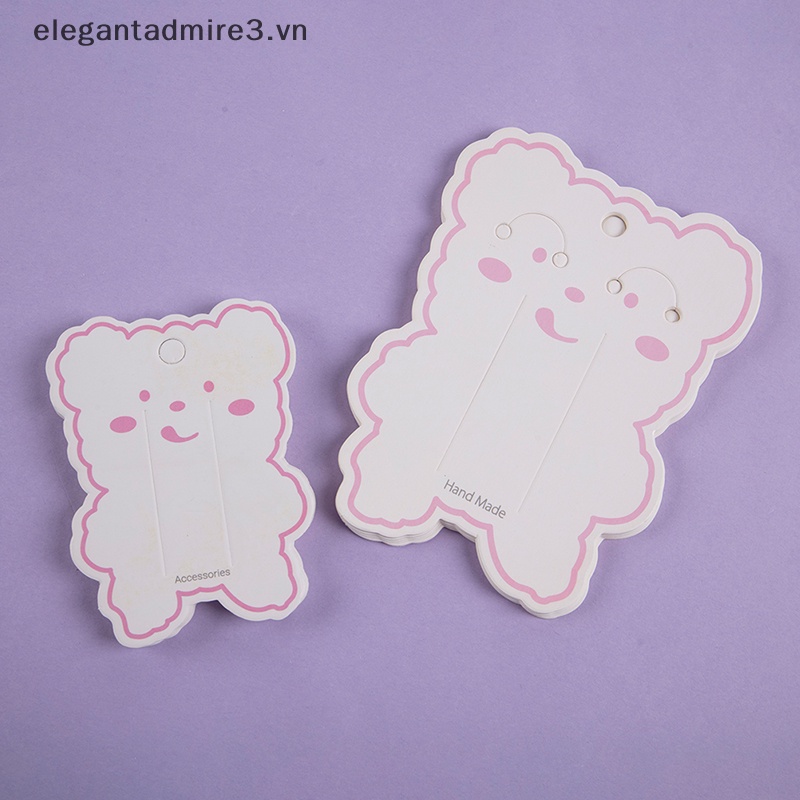 Set 50 Kẹp Tóc Hình Gấu Hoạt Hình DIY Dành Cho Trẻ Em