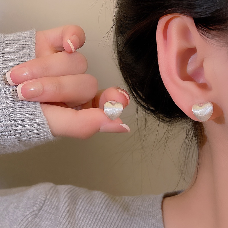 Bông Tai Ngọc Trai Hình Trái Tim Phong Cách Âu Mỹ Hàng Mới 2023