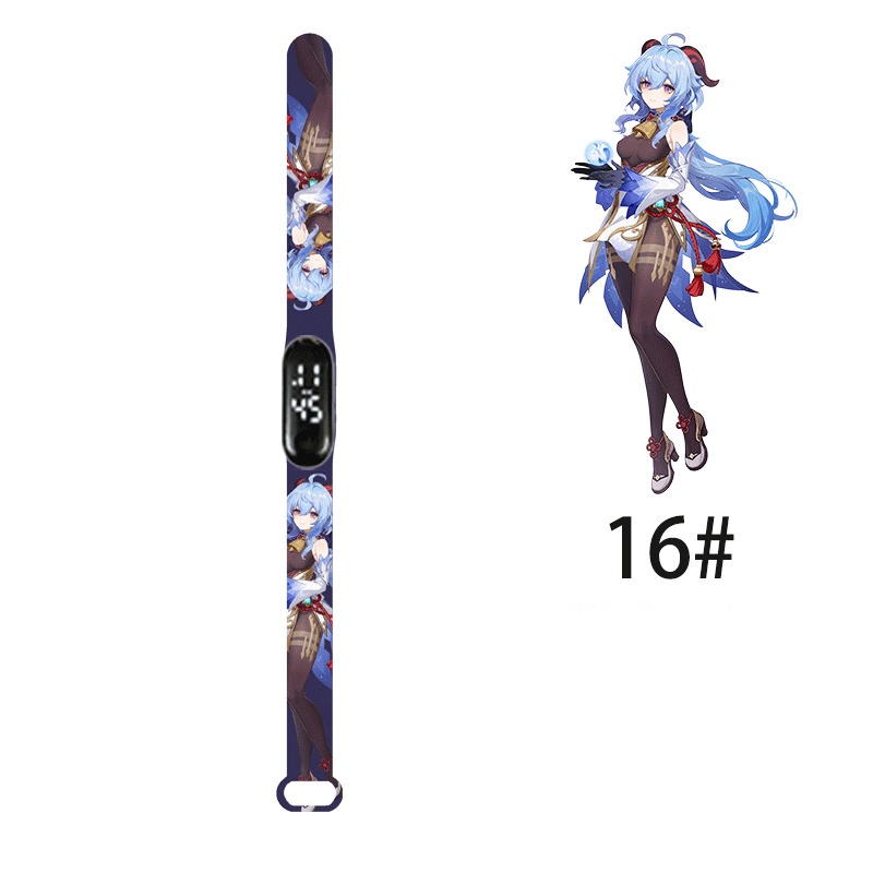 Đồng Hồ Điện Tử Đèn LED In Hình Anime Cho Trẻ Em