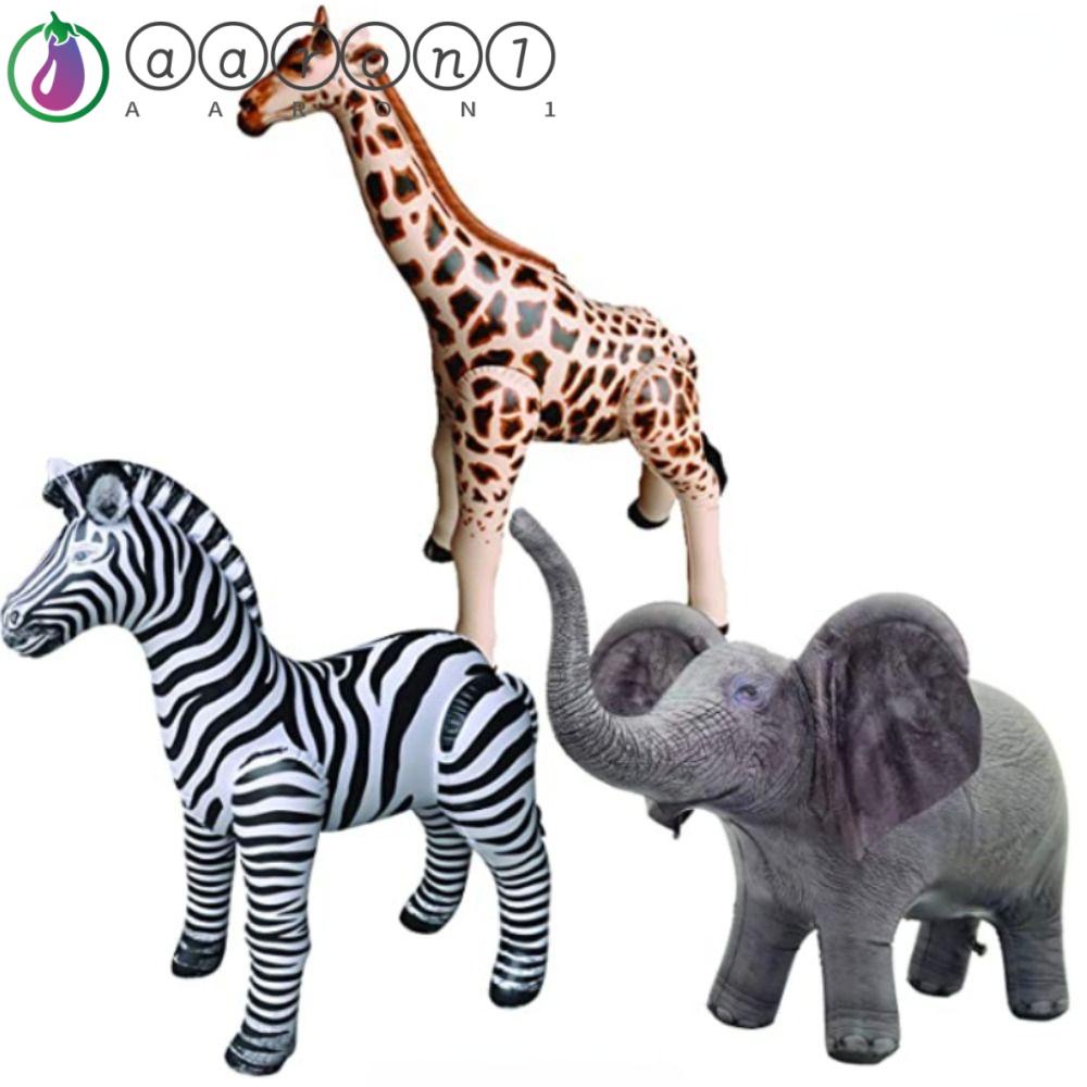 Aaron1 Bong Bóng Bơm Hơi Hình Hươu Cao Cổ / Thỏ / Ếch Trang Trí Phòng Khách /