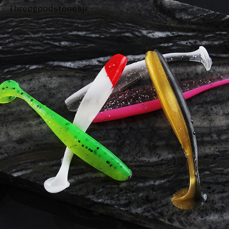 Mồi Câu Cá Giả Hình Chữ T Mềm Mại 7.5CM JR