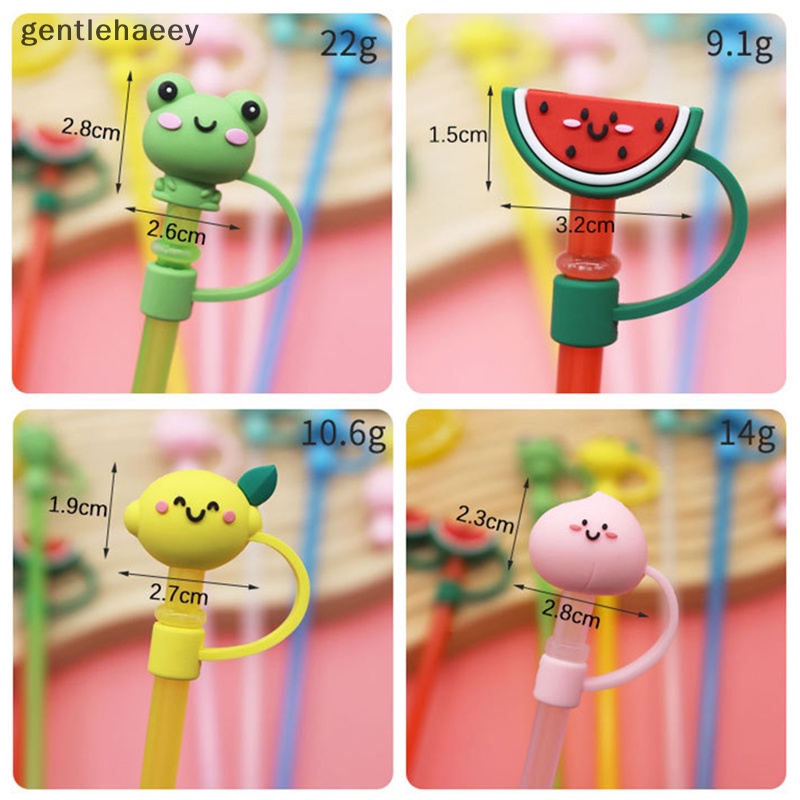 1 Nắp Đậy Ống Hút Bằng Silicon Họa Tiết Hoạt Hình Dễ Thương