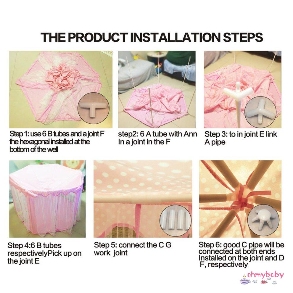 [Sẵn sàng] Lều Bóng Bể Bé Gái Lâu Đài Công Chúa Nhỏ Nhà Chơi Trẻ Em Di Động Ngoài Trời Hố [P/6]