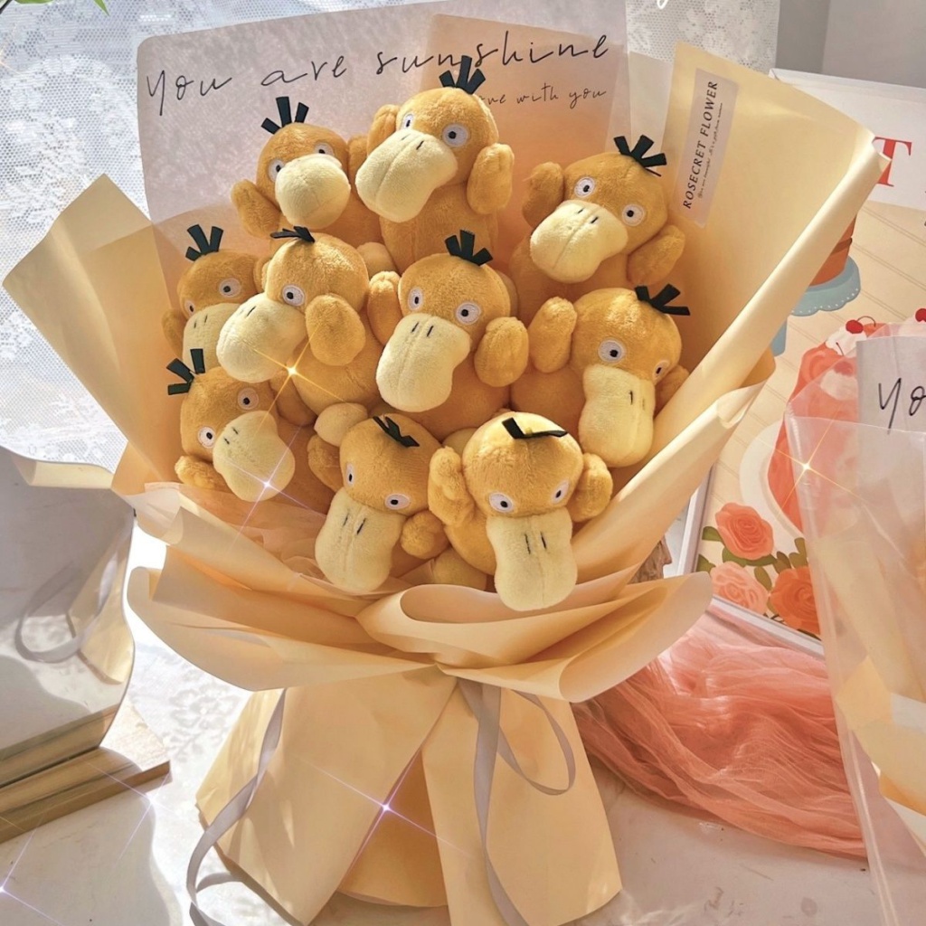 Bó Hoa Nhồi Bông Xinh Xắn Làm Quà Tặng Sinh Nhật / Valentine