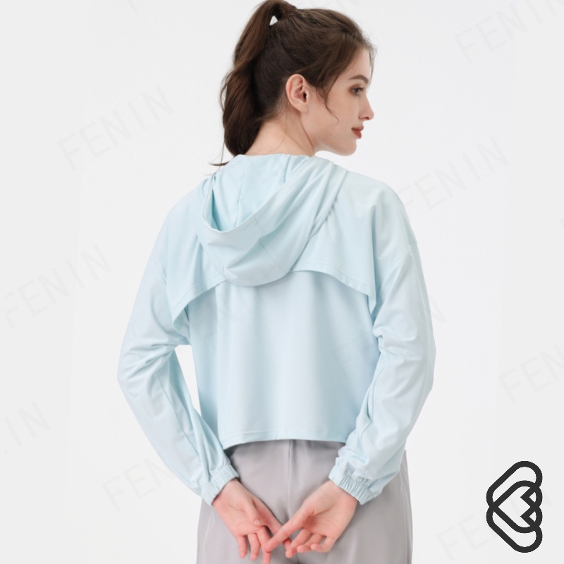 Áo Khoác Chống Nắng Dáng Rộng Thoáng Khí Có Khóa Kéo FENIN FTL89Y