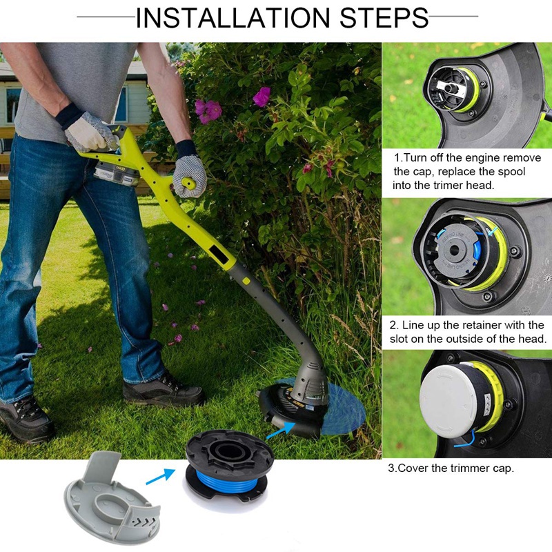 Máy Cắt Cỏ Thay Thế AC14RL3A Cho Ryobi Weed Eater 18V, 24V, 40V