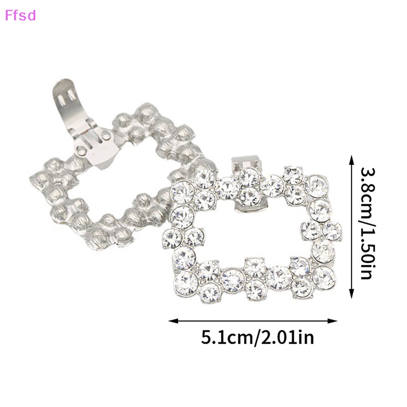 1 Kẹp Đính Đá Và Ngọc Trai Trang Trí Giày Cao Gót Cho Cô Dâu