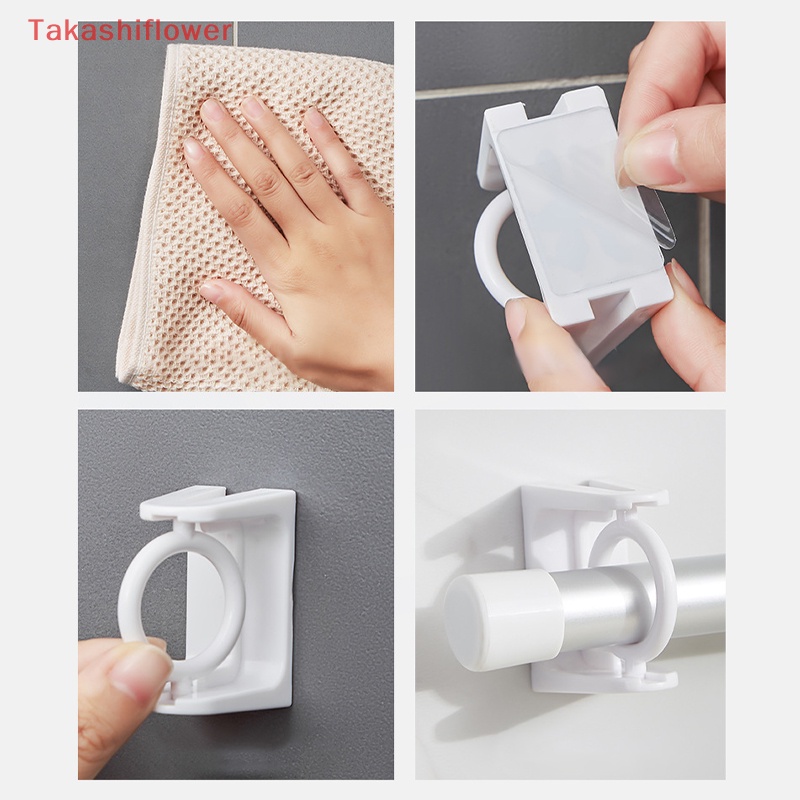 Set 2 Móc Treo Đồ Tự Dính Có Thể Xoay Tiện Dụng Cho Nhà Tắm