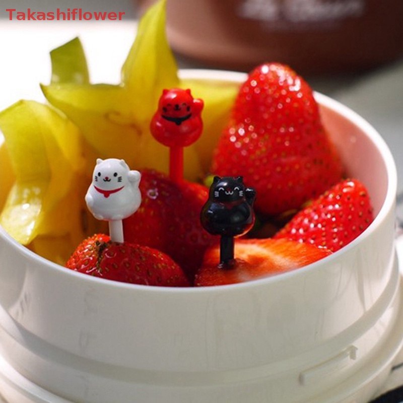 Bộ 6 Nĩa Ăn Trái Cây Hình Động Vật Hoạt Hình Dễ Thương