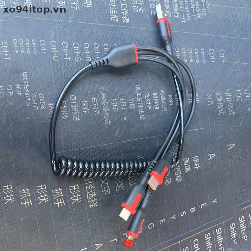 Cáp Sạc Nhanh XOITOP USB 3 Trong 1 Chất Lượng Cao Có Thể Thu Gọn Cho Điện Thoại Android