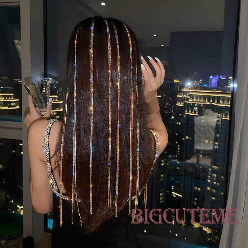 Kẹp Tóc Dạng Chuỗi Dài 57CM Đính Đá Thời Trang Dành Cho Nữ