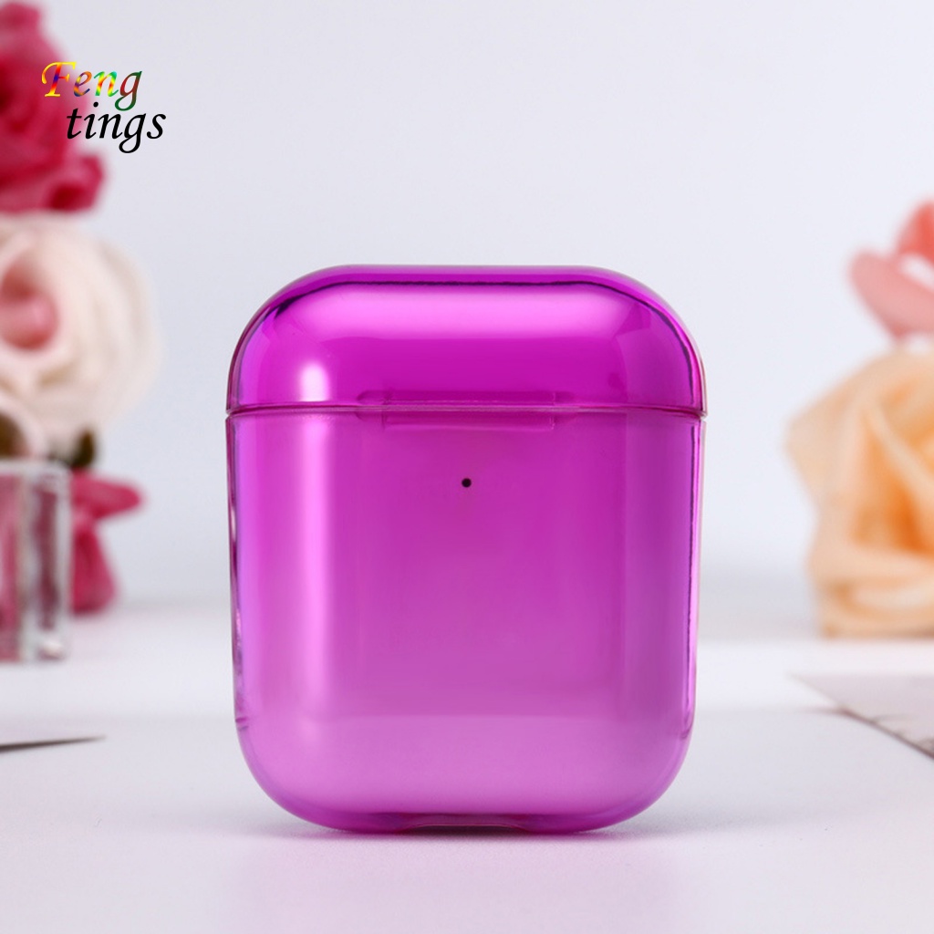 Vỏ Bảo Vệ Hộp Sạc Tai Nghe Bluetooth AirPods 1 / 2 / Pro Trong Suốt Chống Sốc Màu Kẹo Dễ Thương