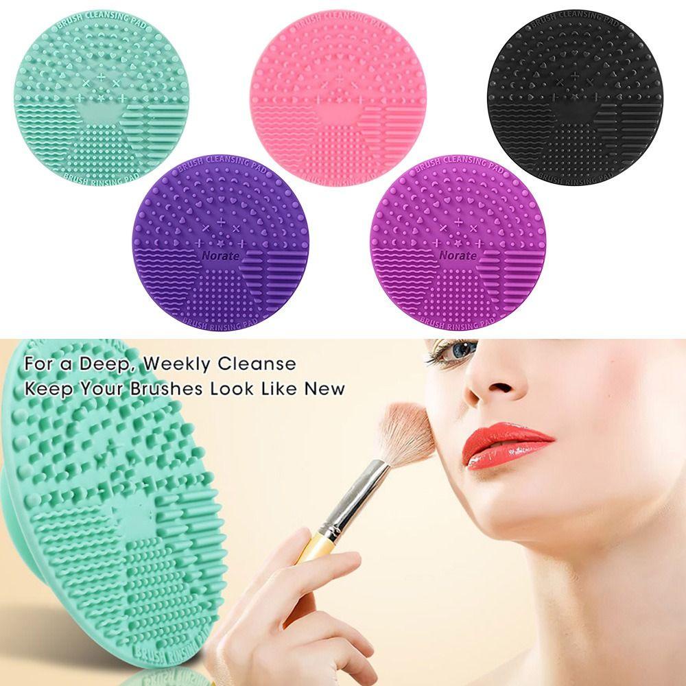NIUYOU Bộ 2 Dụng Cụ Vệ Sinh Cọ Trang Điểm Bằng Silicone