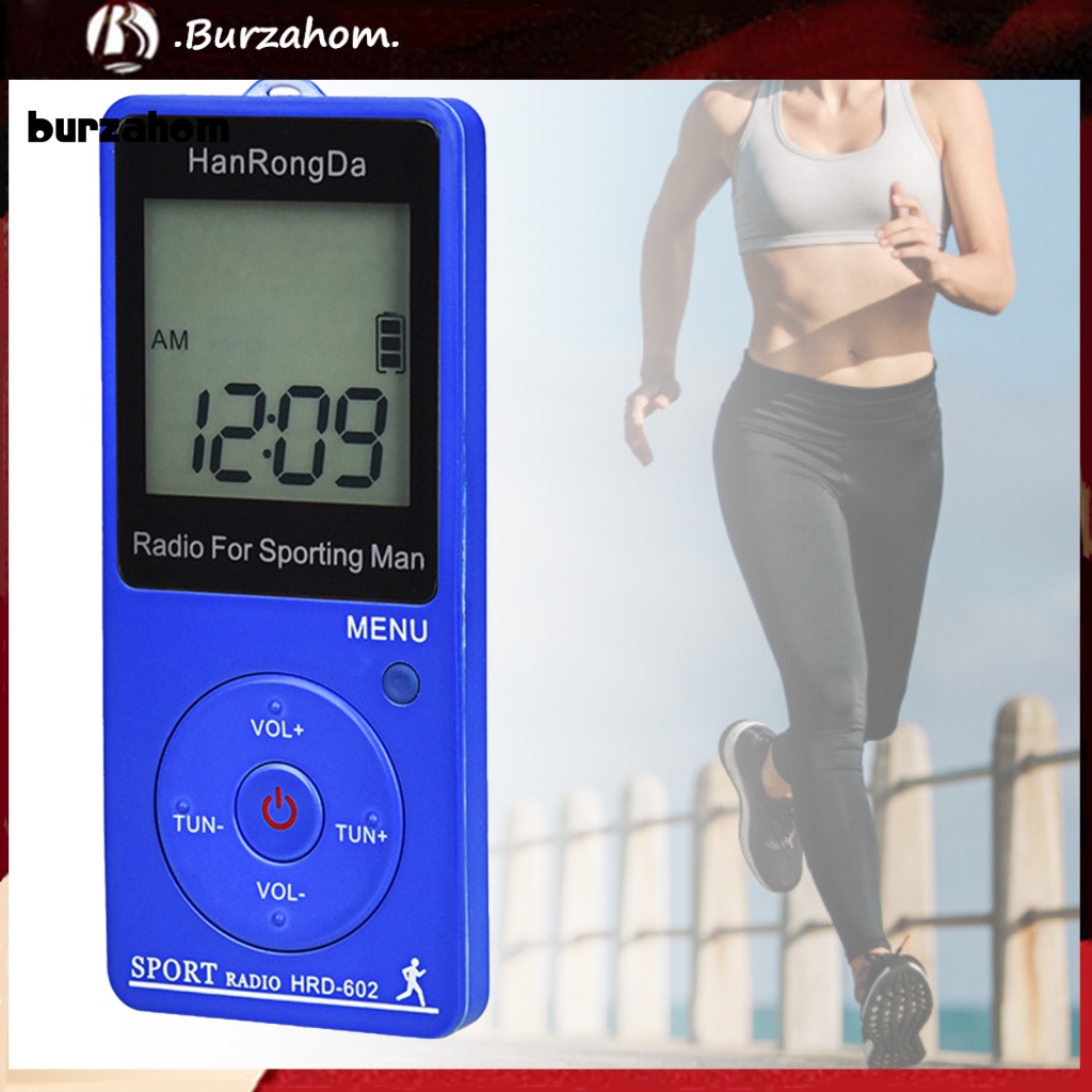 Radio Kỹ Thuật Số Mini HRD-602 Màn Hình LCD Tích Hợp Đài FM / AM Bỏ Túi Tiện Dụng Cho Leo Núi
