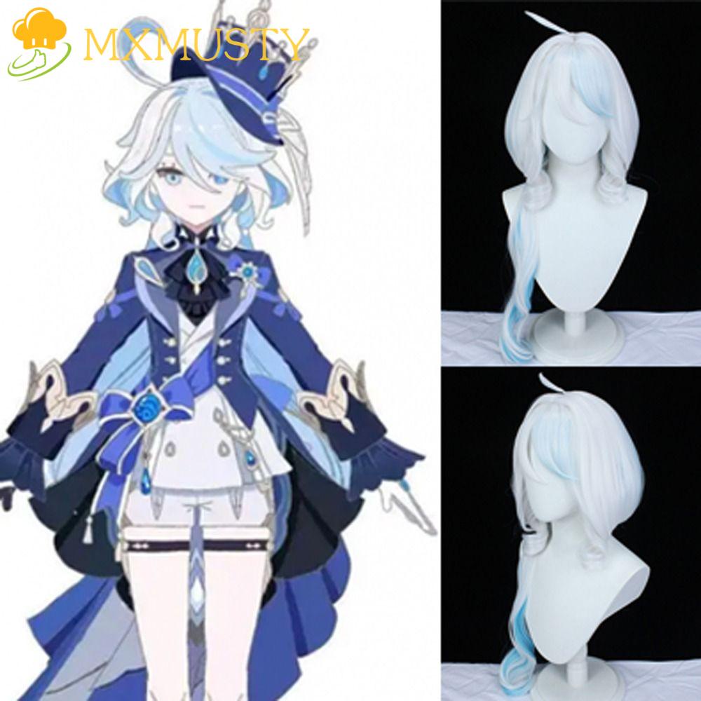 Tóc Giả Hóa Trang Màu Xanh Dương Chịu Nhiệt Độ Cao Độc Đáo