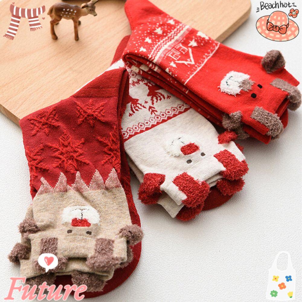 Vớ Ống Màu Đỏ Chủ Đề Giáng Sinh Dễ Thương Cho Nữ