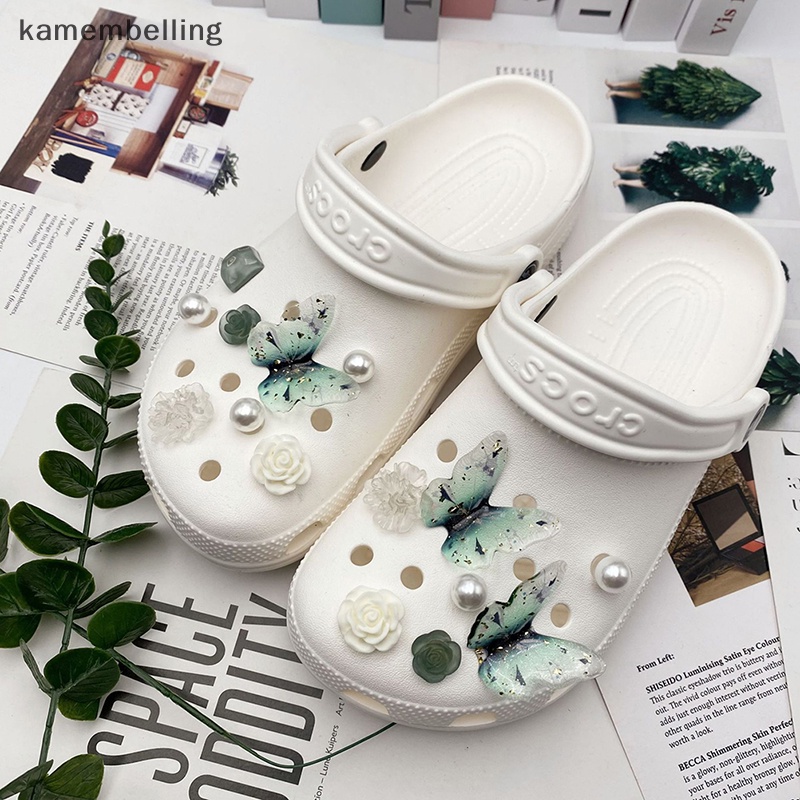 Phụ Kiện Trang Trí Giày Dép Hình Hoa Và Bướm Thời Trang DIY