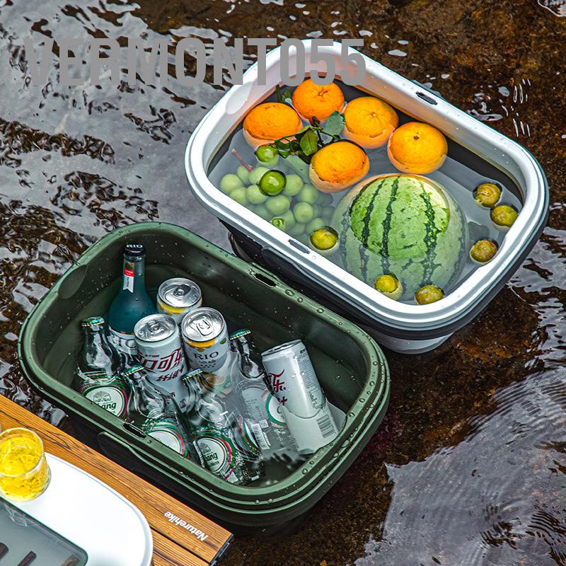 Có thể bán buôn Giỏ dã ngoại 18L Hộp đựng đồ cắm trại có thể gập lại với Bàn khay rượu Thực phẩm Đồ uống Vermont055 Hàng giao ngay