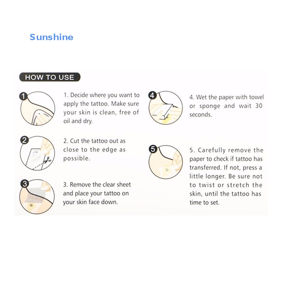 Hình Xăm Dán Tạm Thời Họa Tiết Ngôi Sao Chống Thấm Nước