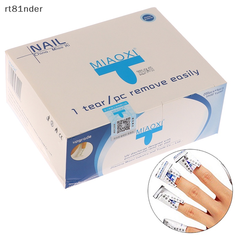 Bộ 200 Miếng Tẩy Sơn Móng Tay Bằng Gel UV Dùng Một Lần