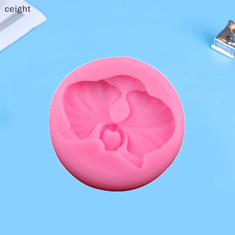 Khuôn Silicon Làm Bánh Kẹo Hình Hoa Lan DIY