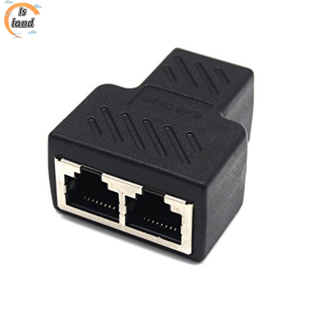 Bộ Chia Cổng Mạng LAN RJ45 1 Sang 2 Cổng Kép CAT 5 / CAT 6