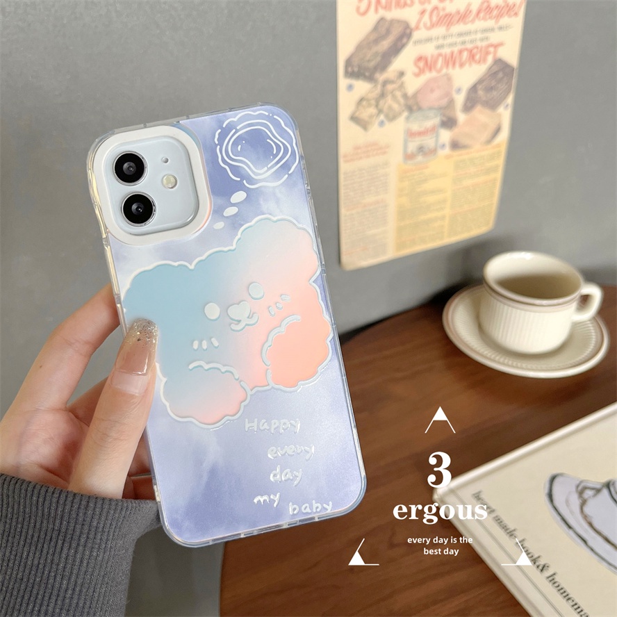 Ốp Điện Thoại Mềm Chống Sốc Màu Gradient Cho IPhone 14 13 12 11 Pro Max SE2020 X XR Xs Max 7 8 Plus