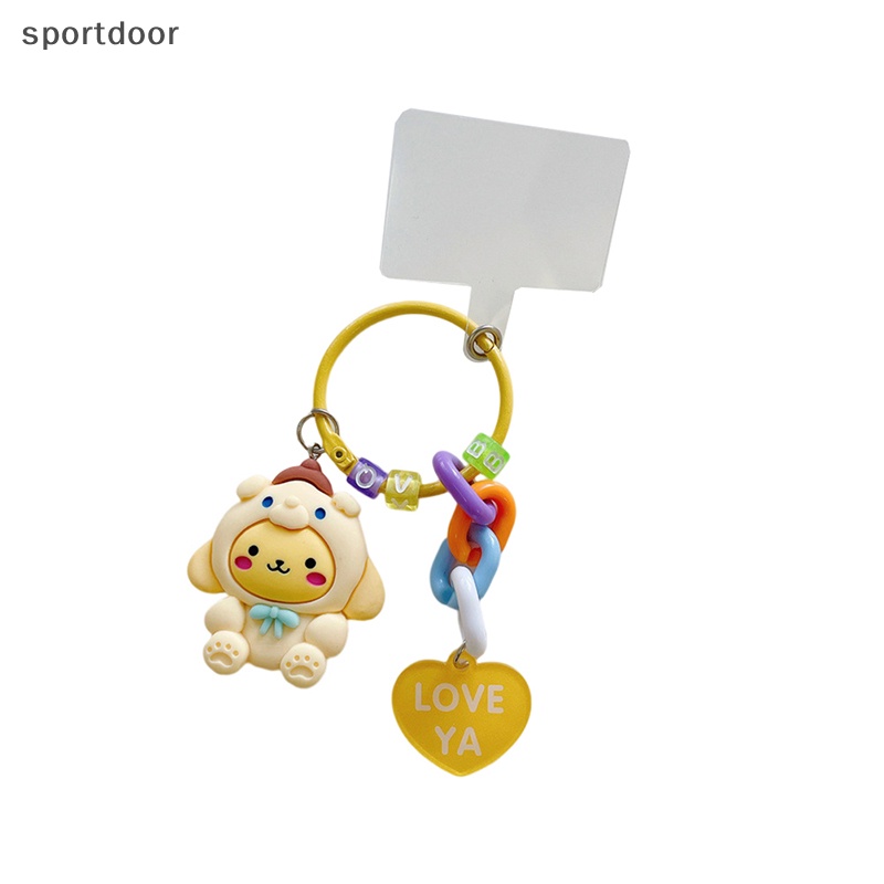 [sportoutdoor] Móc Điện Thoại Bằng Acrylic Màu Kẹo Hình Động Vật Dễ Thương DIY [out]