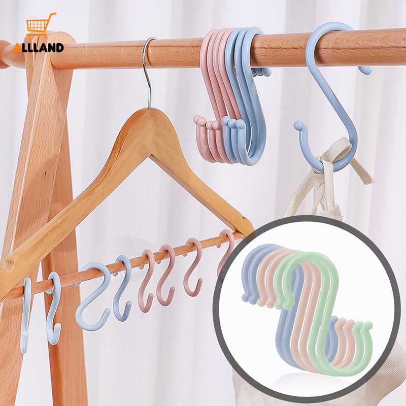 Móc Nhựa PP Hình Chữ S Chịu Tải Mạnh / Móc Treo Quần Áo / Đồ Dùng Đa Năng