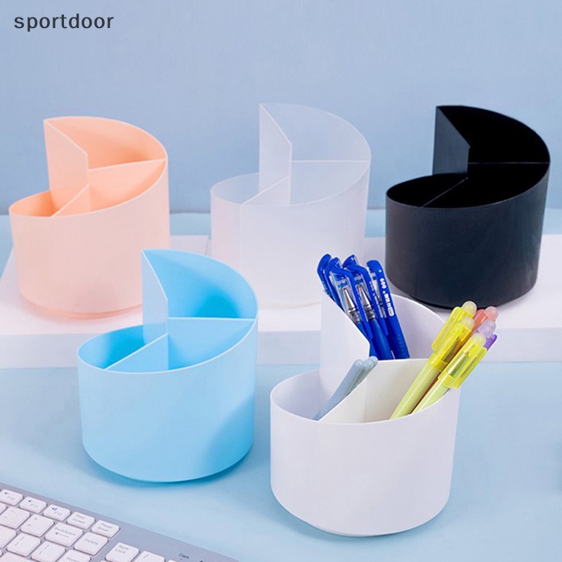[sportoutdoor] Hộp Đựng Bút Chì Trang Điểm 3 Ngăn Chống Biến Dạng Xoay [out]