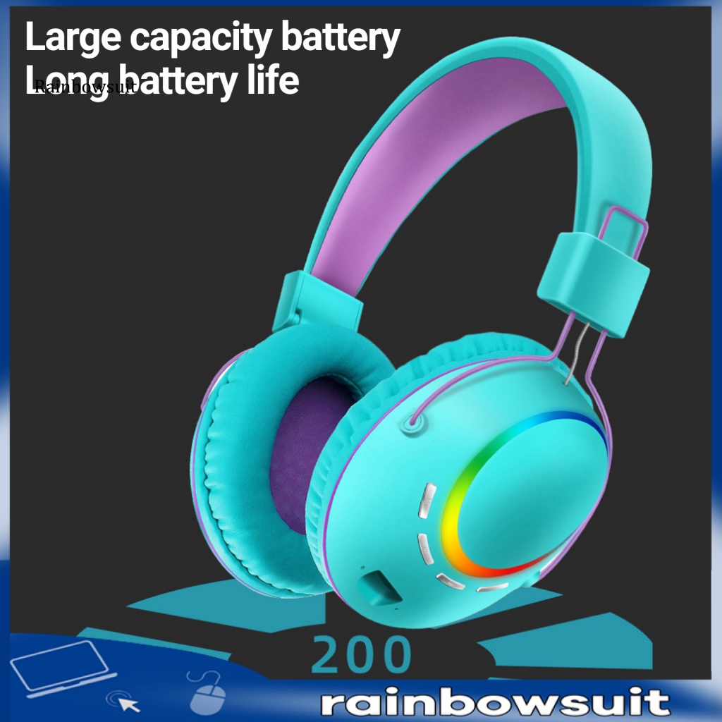 Tai Nghe Thể Thao Không Dây 6D Tạo Hiệu Ứng Âm Thanh Vòm Giảm Tiếng Ồn Thông Minh RGB Tích Hợp Đèn Kết Nối Bluetooth 5.1