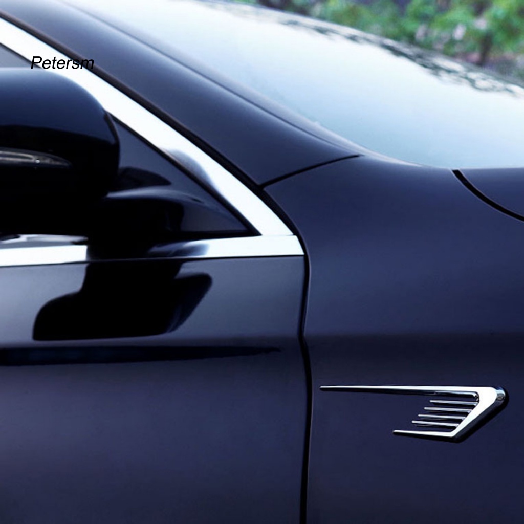 FENDER 1 Cặp Đề Can Dán Lỗ Thông Hơi 3 Góc Bằng Nhựa PP Chống Nắng Tự Dính Có Thể Tháo Rời