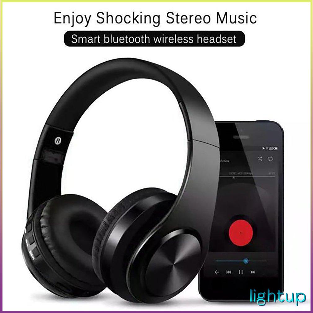 Tai nghe không dây Over Ear stereo có thể gập lại gắn trên đầu Super Bass