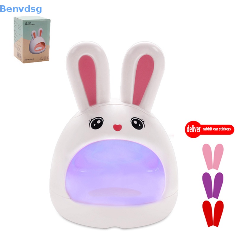 Đèn LED UV Sấy Khô Móng Tay Hình Thỏ Sạc USB Tiện Dụng