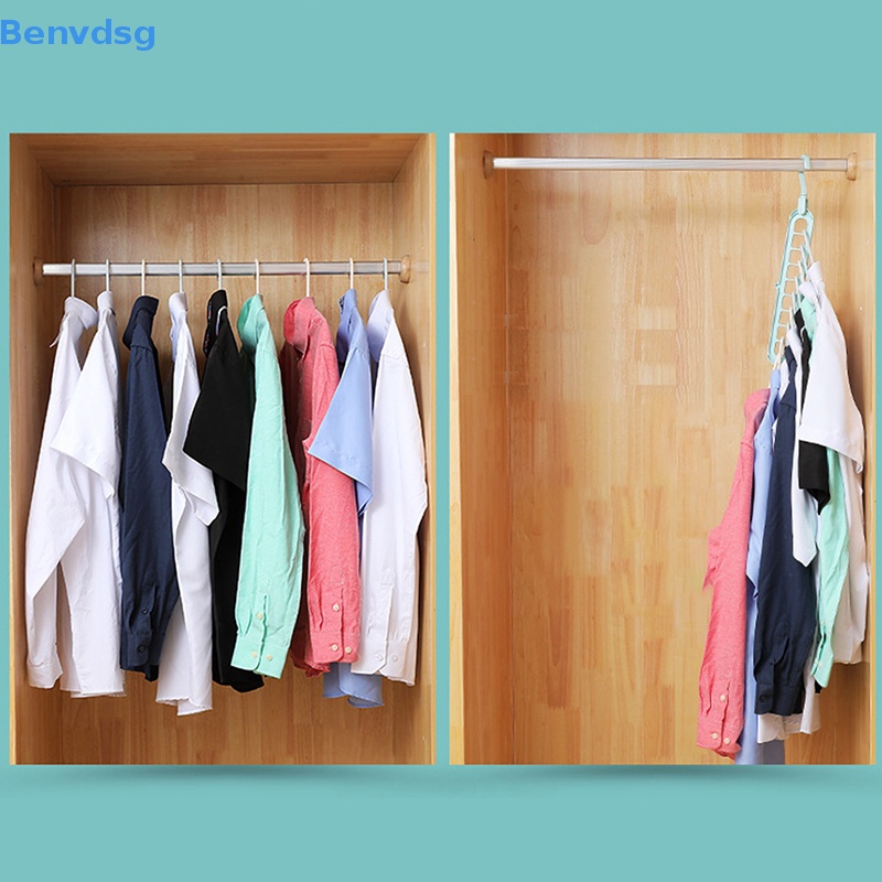 Thanh treo móc quần áo 9 Ngăn Tiết Kiệm Không Gian Tiện Dụng