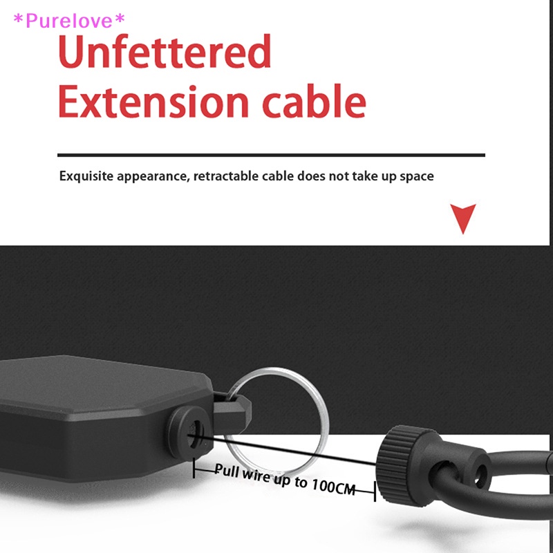 1 Móc Khóa Dây Kéo Co Giãn Chống Trộm Bằng Kim Loại Dễ Sử Dụng Mới