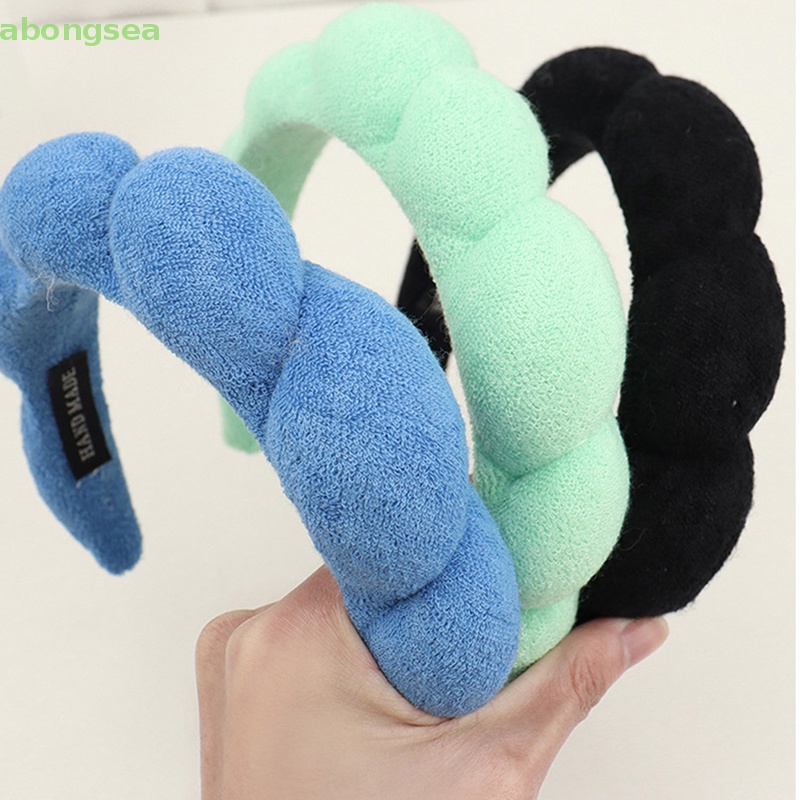 Abongsea Băng Đô Cài Tóc Bằng Xốp Mềm Mại Phong Cách Retro